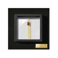 NESS1 - Cig.Au.Rette Necklace 18Kt Yellow Gold Diamonds and Ruby - Drug Collection - Handcrafted Necklace - High Quality Luxury - Avvenice