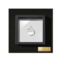 NESS1 - M.D.M.A Necklace 18Kt White Gold and Diamond - Drug Collection - Handcrafted Necklace - High Quality Luxury - Avvenice
