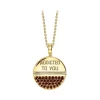 NESS1 - M.D.M.A Necklace 9Kt Yellow Gold and Diamond - Drug Collection - Handcrafted Necklace - High Quality Luxury - Avvenice