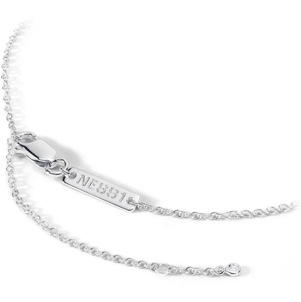 NESS1 - Pill.Ola Necklace 9Kt White Gold and Diamond - Drug Collection - Handcrafted Necklace - High Quality Luxury - Avvenice