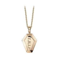 NESS1 - Pocket Coffin Necklace 18kt Rose Gold and Diamond - Time Collection - Handcrafted Necklace - High Quality Luxury - Avvenice