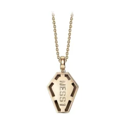 NESS1 - Pocket Coffin Necklace 18kt Rose Gold and Diamond - Time Collection - Handcrafted Necklace - High Quality Luxury - Avvenice