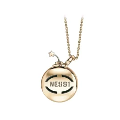 NESS1 - Sex Bomb Necklace 9kt Rose Gold and Diamonds - Sex Bomb Collection - Handcrafted Necklace - High Quality Luxury - Avvenice