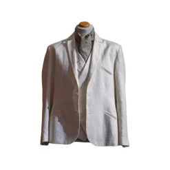 Nicolao Atelier - Anni '30 Jacket - White Linen for Men - Jacket - Made in Italy - Luxury Exclusive Collection - Avvenice