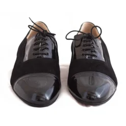 Nicolao Atelier - Black Patent Leather and Suede Slipper Evening Shoe - Man - Shoe - Made in Italy - Luxury Exclusive Collection - Avvenice