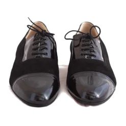 Nicolao Atelier - Black Patent Leather and Suede Slipper Evening Shoe - Man - Shoe - Made in Italy - Luxury Exclusive Collection - Avvenice