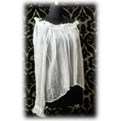 Nicolao Atelier - Cotton Gauze Historical Cut Shirt - Woman - Shirt - Made in Italy - Luxury Exclusive Collection - Avvenice