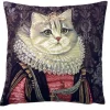 Nicolao Atelier - Cushion with Portrait of Maria de Medici - Pillow - Made in Italy - Luxury Exclusive Collection - Avvenice
