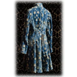Nicolao Atelier - Denim Coat - Blue for Woman - Coat - Made in Italy - Luxury Exclusive Collection - Avvenice