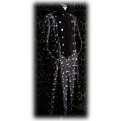 Nicolao Atelier - Denim Coat - Black for Man - Coat - Made in Italy - Luxury Exclusive Collection - Avvenice