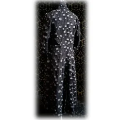 Nicolao Atelier - Denim Coat - Black for Man - Coat - Made in Italy - Luxury Exclusive Collection - Avvenice