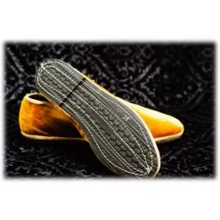 Nicolao Atelier - Furlana Venezia Silk Velvet Slipper - Gold - Shoe - Made in Italy - Luxury Exclusive Collection - Avvenice