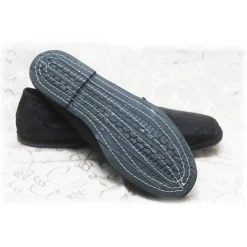 Nicolao Atelier - Furlana Slipper in Damask - Black Color Man - Shoe - Made in Italy - Luxury Exclusive Collection - Avvenice