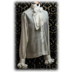 Nicolao Atelier - Historic Cut Silk Shirt - Man - Shirt - Made in Italy - Luxury Exclusive Collection - Avvenice