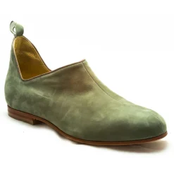 Nicolao Atelier - Man Shoe - Medieval Style Green Olive Color (Suede) - Shoe - Made in Italy - Luxury Exclusive Collection - Avvenice