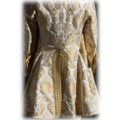 Nicolao Atelier - Man suit in Lampasso Gold-White - Historical Costume - 1700 - Made in Italy - Luxury Exclusive Collection - Avvenice