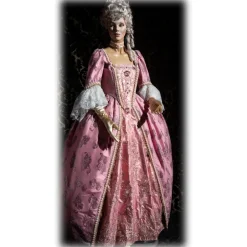 Nicolao Atelier - Pink Taffetas Women's Dress - Historical Costume - 1700 - Dress - Made in Italy - Luxury Exclusive Collection - Avvenice