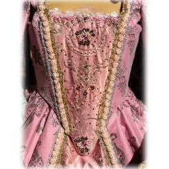 Nicolao Atelier - Pink Taffetas Women's Dress - Historical Costume - 1700 - Dress - Made in Italy - Luxury Exclusive Collection - Avvenice