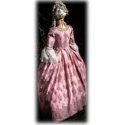 Nicolao Atelier - Pink Taffetas Women's Dress - Historical Costume - 1700 - Dress - Made in Italy - Luxury Exclusive Collection - Avvenice