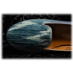 Nicolao Atelier - Silk Velvet Slipper Shoe - Light Blue Woman - Shoe - Made in Italy - Luxury Exclusive Collection - Avvenice