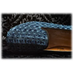 Nicolao Atelier - Velvet Slipper Sock - Light Blue Woman - Shoe - Made in Italy - Luxury Exclusive Collection - Avvenice
