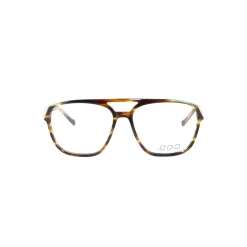 No Logo Eyewear - NOL30218 - Glossy Brown with Green and White Gluing - Eyeglasses - Avvenice