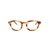 No Logo Eyewear - NOL30178 - Light Brown Striped with Dark Blue Bonding - Eyeglasses - Avvenice