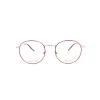 No Logo Eyewear - NOL71014 - Silver and Red - Eyeglasses - Avvenice