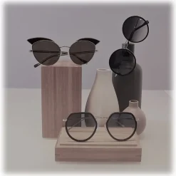 No Logo Eyewear - NOL17002 Sun - Transparent Green and Glossy Gold - Sunglasses - Avvenice