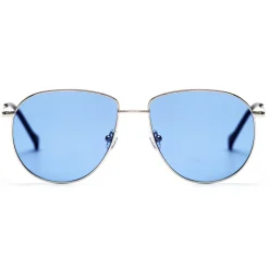 No Logo Eyewear - NOL19031 Sun - Light Blue and Silver -  Sunglasses - Avvenice