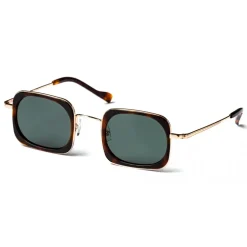 No Logo Eyewear - NOL19013 Sun - Dark Green and Havana -  Sunglasses - Avvenice