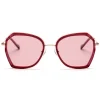 No Logo Eyewear - NOL19007 Sun - Pink and Bordeaux  -  Sunglasses - Avvenice