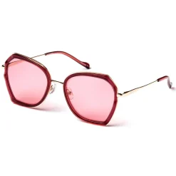No Logo Eyewear - NOL19007 Sun - Pink and Bordeaux  -  Sunglasses - Avvenice