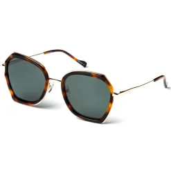 No Logo Eyewear - NOL19007 Sun - Dark Green and Havana -  Sunglasses - Avvenice