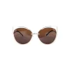 No Logo Eyewear - NOL17001 Sun - Shiny Havana and Gold - Sunglasses - Avvenice