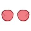 No Logo Eyewear - NOL19029 Sun - Pink and Bordeaux -  Sunglasses - Avvenice