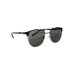 No Logo Eyewear - NOL09964 Sun - Glossy Black and Nikel Gloss Tin - Sunglasses - Avvenice