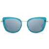No Logo Eyewear - NOL81034 Sun - Light Blue and Gold - Sunglasses - Avvenice