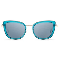 No Logo Eyewear - NOL81034 Sun - Light Blue and Gold - Sunglasses - Avvenice