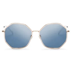 No Logo Eyewear - NOL18057 Sun - Light Blue and Silver -  Sunglasses - Avvenice