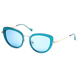 No Logo Eyewear - NOL81035 Sun - Light Blue and Gold - Sunglasses - Avvenice