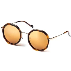 No Logo Eyewear - NOL19029 Sun - Gold and Havana -  Sunglasses - Avvenice