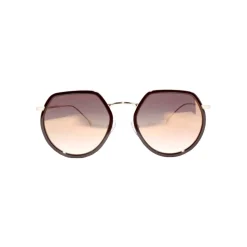 No Logo Eyewear - NOL09950 Sun - Glossy Dark Brown and Gold - Sunglasses - Avvenice