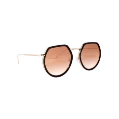 No Logo Eyewear - NOL09950 Sun - Glossy Dark Brown and Gold - Sunglasses - Avvenice