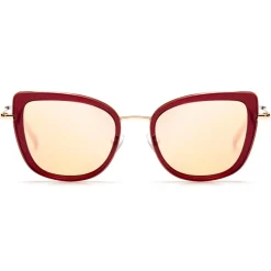No Logo Eyewear - NOL81034 Sun - Red and Gold - Sunglasses - Avvenice