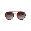 No Logo Eyewear - NOL09954 Sun - Dark Brown Transparent and Glossy Gold - Sunglasses - Avvenice