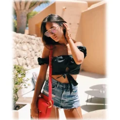 No Logo Eyewear - NOL09953 Sun - Havana and Gold - Sunglasses - Sharon Fonseca Official - Avvenice