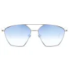 No Logo Eyewear - NOL18053 Sun - Light Blue and Silver -  Sunglasses - Avvenice