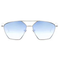 No Logo Eyewear - NOL18053 Sun - Light Blue and Silver -  Sunglasses - Avvenice