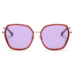 No Logo Eyewear - NOL19006 Sun - Violet and Silver -  Sunglasses - Avvenice